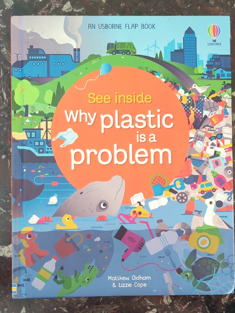 Usborne See Inside: Why Plastic Is a Problem - Blue/Orange/Green